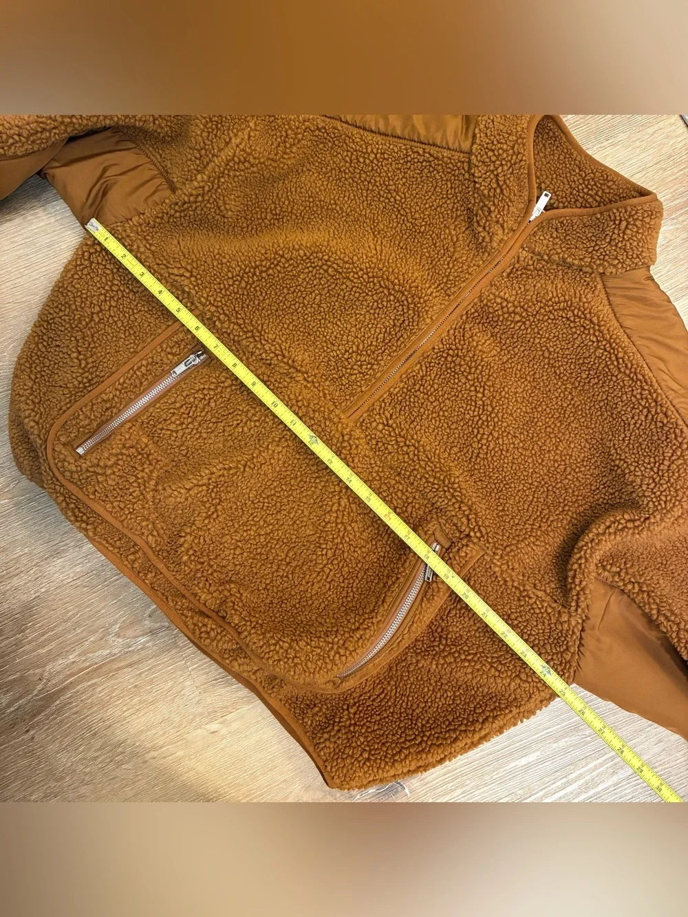 Madewell Faux Shearling Half-Zip Pullover In A Dried Cedar Brown Women’s Size XL